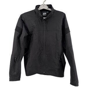 Smith & Wesson M&P Mens Black Tactical Softshell Jacket Stowable Hood Size M